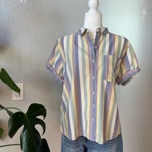 Universal thread oversized boxy striped